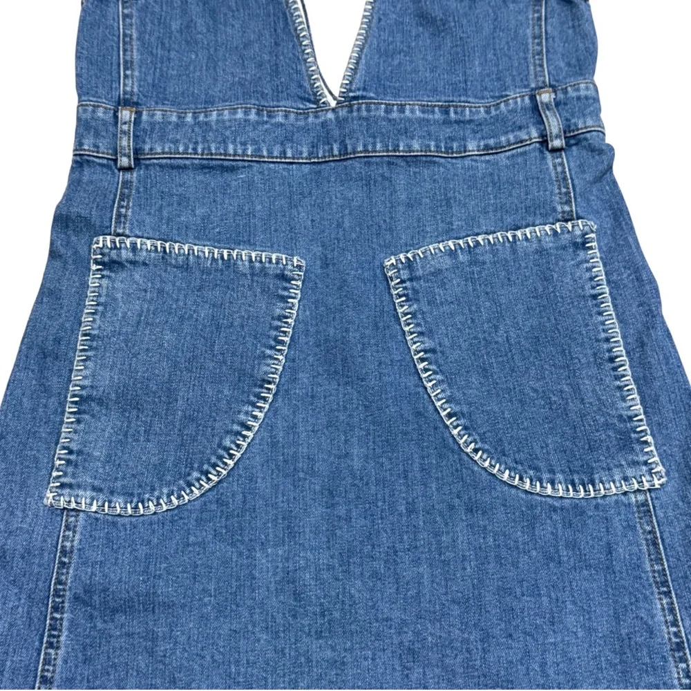 See by Chloé Denim Dress Shady Cobalt | Size 34 US 2 - Picture 5 of 12